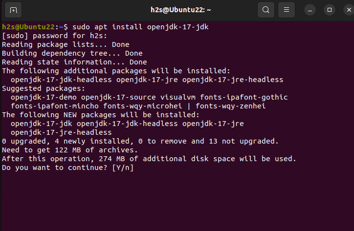 Install OpenJDK 17 on Ubuntu