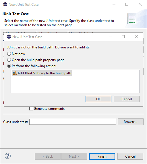 Junit 5 in Eclipse IDE to test Code