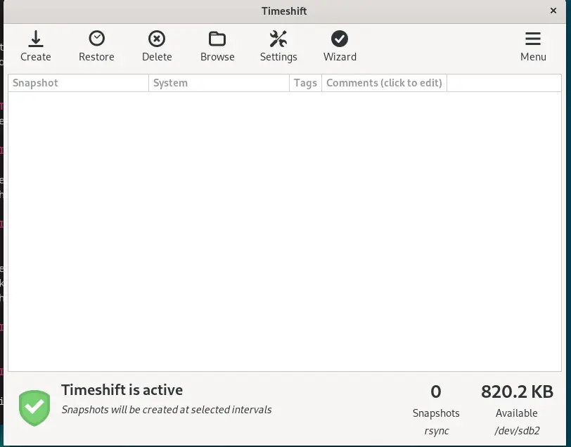 Install Timeshift on Debian 12 or 11 for snapshot