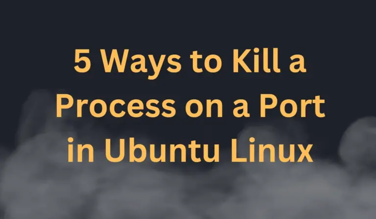 Kill a Process on a Port in Ubuntu linux