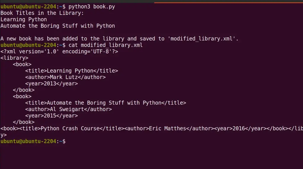 LXML python usage example