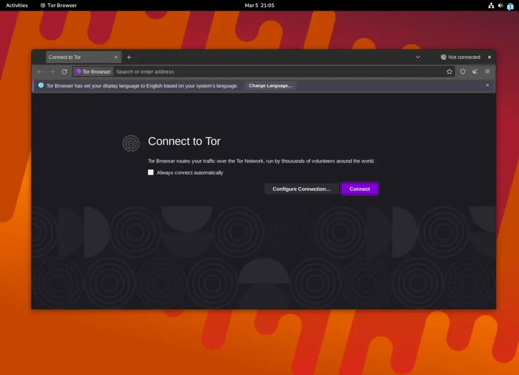 Start using the Secure Tor browser