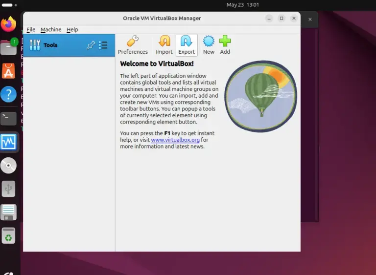 Installing VirtualBox app on Ubuntu 24.04