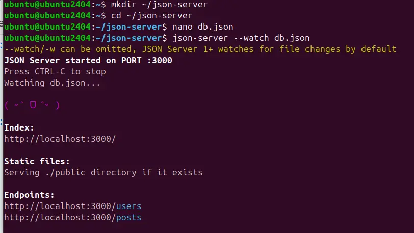 Start JSON Server