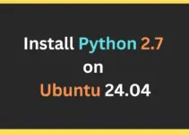 How to install Python 2.7 on Ubuntu 24.04 Noble LTS Linux