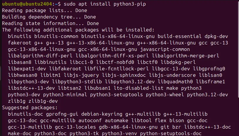 Instaling Python PIP on Ubuntu