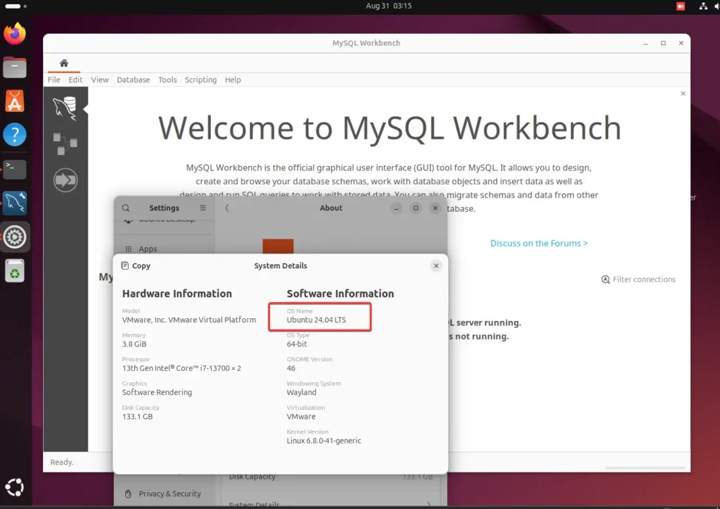 Install and Launch MySQL Workbench Ubuntu 24.04