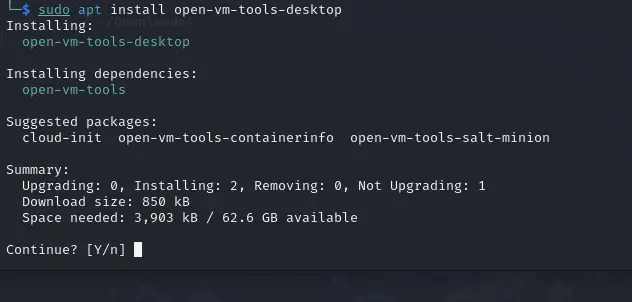 Installing Open VM tools on Kali Linux