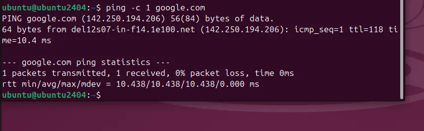 Ping command to find Public Ipaddress