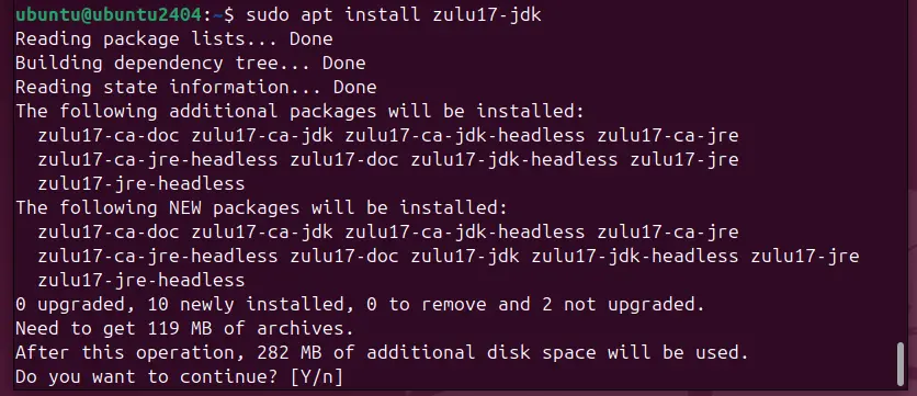 Installing Zulu Java Ubuntu